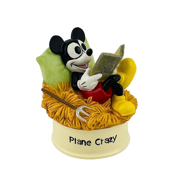 Disney Lenox Plane‎ Crazy Movie Star Mickey Mouse Thimble Collection - Picture 1 of 7